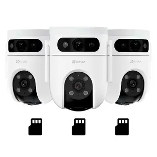EZVIZ - H9C Dual 3K 3-PACK 128GB Camara de Seguridad WIFI 5MP