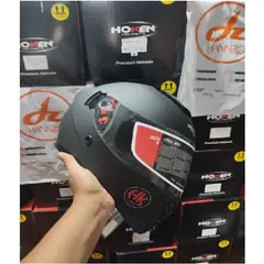 GENERICO - Casco De Moto Negro Marca Hoken Certificado Y Stock