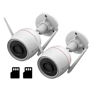 EZVIZ - H3C 3K 2-PACK 256GB Camara de Seguridad WIFI 5MP exterior