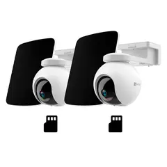 EZVIZ - EB8 4G 2K 2-PACK 64GB Cámara de Seguridad WIFI 3MP