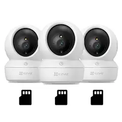 EZVIZ - H6C PRO 1080P 3-PACK 256GB Cámara de Seguridad WIFI