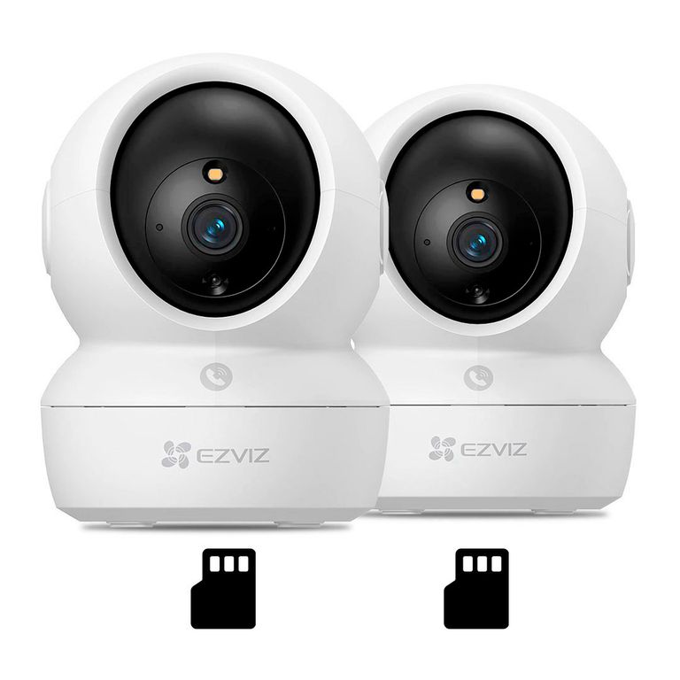 H6C PRO 2K+ 2-PACK 256GB Camara de Seguridad WIFI 4MP