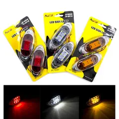 GENERICO - Luz Led Advertencia Remolque camión 12-24v 2pcs Ambar