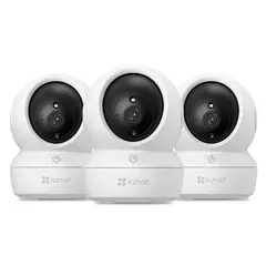 EZVIZ - H6C PRO 3K 3-PACK Cámara de Seguridad WIFI PT 5GHZ 360