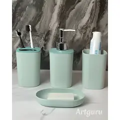 GENERICO - JUEGO DE ACCESORIOS DE BAÑO DE 4 PIEZAS