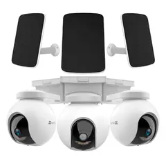 EZVIZ - EB8 4G 2K 3-PACK Cámara de Seguridad WIFI 3MP Solar