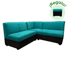 GENERICO - Seccional Provenzal + Banqueta de Regalo - Turquesa