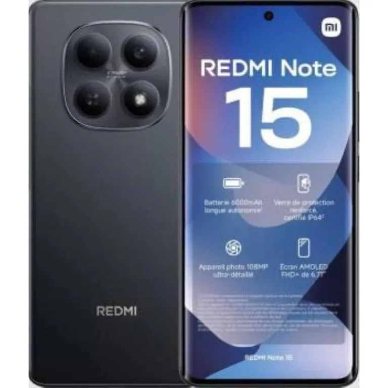 REDMI NOTE 15 4G 256GB 8GB RAM - COLOR NEGRO