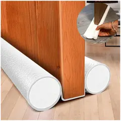 GENERICO - Burlete de Puerta Protector Espuma Flexible 95cm Blanco