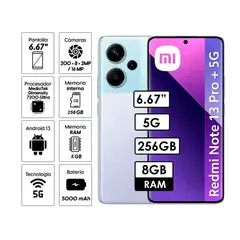 REDMI - Celular Note 13 PRO PLUS 5G 8GB RAM 256GB PÚRPURA