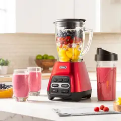 OSTER - Licuadora con Motor Reversible 15L Rojo + Blender BLSTPYG1310RBG-053