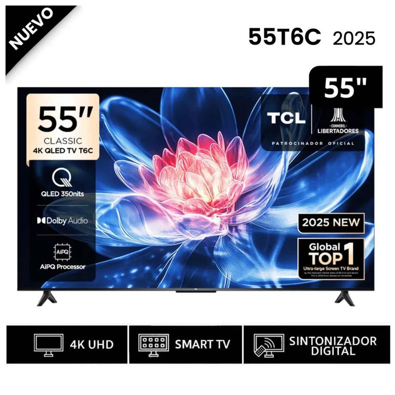 Televisor 55 QLED 4K Ultra HD 55T6C