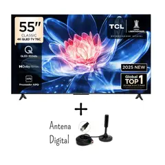 TCL - Televisor 55 QLED 4K Ultra HD 55T6C