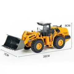 HUINA - Bulldozer de Metal en Miniatura