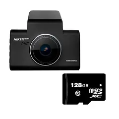 HIKVISION - Cámara para Autos DashCam C6 Wi-Fi 1600P MicroSD 128GB