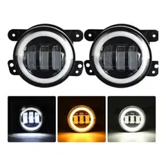 GENERICO - Faro Neblinero LED 3.5 Pulg Luz Blanco Auriola Dual 2 Piezas