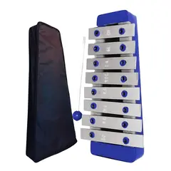 GENERICO - Xilófono de 8 Notas con Base de Madera - AZUL