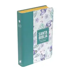 GENERICO - Biblia RVR 1960 Imitacion Piel Tamaño Manual Diseño Turquesa Claro