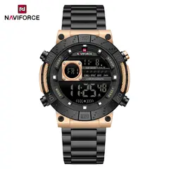 NAVIFORCE - Reloj Hombre NF9241 NEGRO COBRE Digital Acero Inoxidable