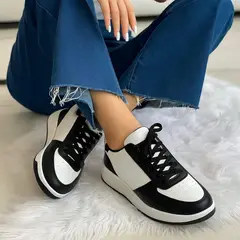 GENERICO - Zapatillas Mujer Misshus Lizzy Blanco negro