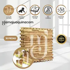 BABY - Piso Rompecabezas para Bebés «COMFY WOOD» 1.6 Wood