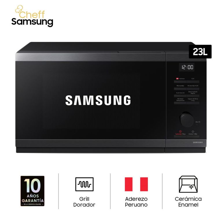 Microondas C/dorador 23 Lts - Negro