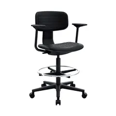 OFIDEAS - Silla Cajero Multifuncional Kan Negro Cb Cromado