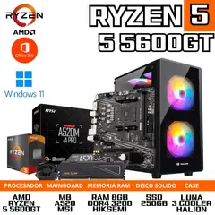 AMD - PC GAMER RYZEN 5 5600GT/ 8GB RAM/ 250GB SSD