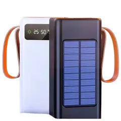 SANC - Cargador Solar Portátil 50000mah Power Bank Con Carga Rápida