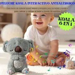 GENERICO - PELUCHE KOALA INTERACTIVO 6 EN 1 CUENTA CUENTOS LAVABLE RECARGABLE