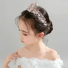 GENERICO - CORONA TIARA PARA NIÑA ELEGANTE