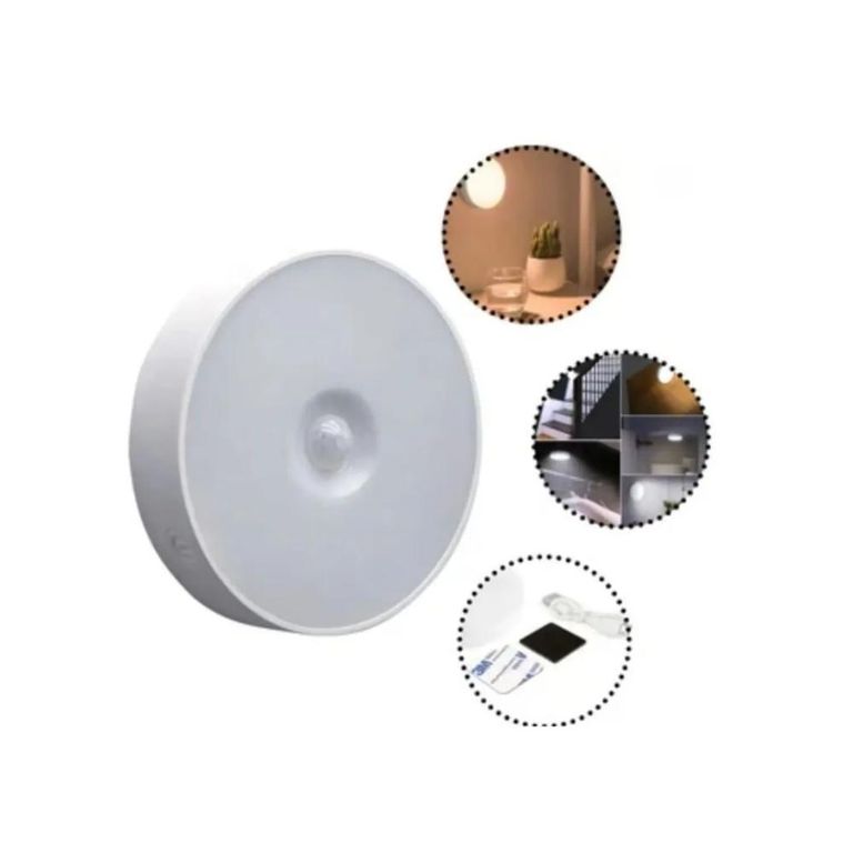 FOCO LED CON SENSOR DE MOVIMIENTO RECARGABLE