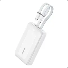 ANKER - Power Bank Zolo 10000mAh USB-C 30W Cable Blanco - A1680H21