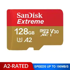 SANDISK - Memoria microSD extreme 128 gb,190Mb/s