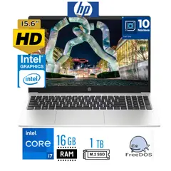 HP - Laptop HP,250 G10 , intel Core i7 13va Gen, Ram 16GB, SSD 1 TB, 15.6" HD FREEDOS 3.0