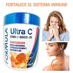 GENERICO - VITAMINA C EN POLVO 318 MG + MAGNESIO Y ZINC 450 GRAMOS FORMULA V