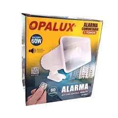 OPALUX - SIRENA INALAMBRICA 60W ALARMA COMUNITARIA CON CONTROL REMOTO