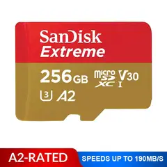 SANDISK - Memoria microSD extreme 256 gb,190Mb/s