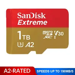 SANDISK - Memoria microSD extreme 1 TB,190Mb/s