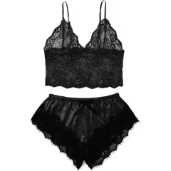 GENERICO - Ropa de encaje Lencería Negro