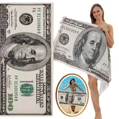 GENERICO - 2 Toallas Dólar de la Abundancia 160cm * 70cm