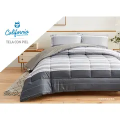VENEZIA - Set de Edredón 2 Pz Invierno 5 piezas SKIN + Set Sabanas 100% Calidad