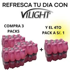 VILIGHT - PROMOCION TORONJA ROSADA CON LCARNITINA 12 X 500 ML (4 PACK)