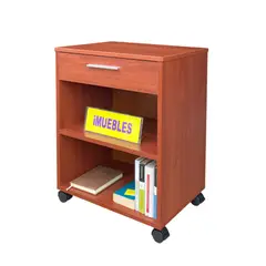 TEMEL - Mesa Auxiliar Mesa para Laptop Mesa para Oficina u hogar color Cedro - iMUEBLES