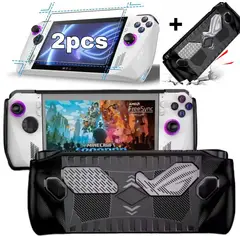 GENERICO - 02 MICAS + Protector Funda Estuche Para Asus Rog Ally Tpu - Negro