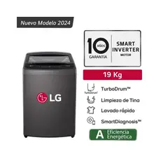LG - Lavadora WT19BVTB TurboDrum Carga Superior 19kg