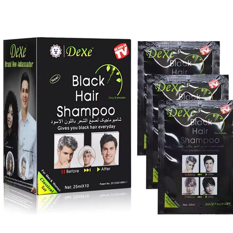 BLACK HAIR PARA TEÑIR CANAS CAJA DE 10 SET