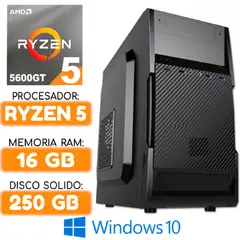AMD - Computadora CPU RYZEN 5 5600GT RAM 16Gb SSD 250Gb Windows PC