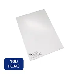 JPSYSTEMS - Paquete de 100 hojas térmicas sueltas 210x297mm A4 blanco