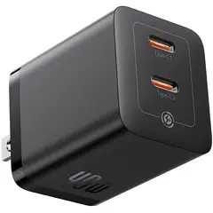 BASEUS - Cargador Rápido OS-Baseus GaN5 Pro C+C 40W US Negro